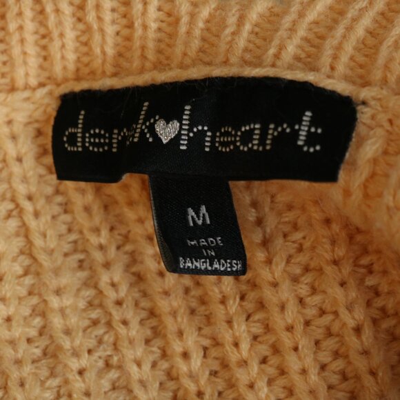 Derek Heart Color Block Striped Sweater Raw Edges - Picture 6 of 9